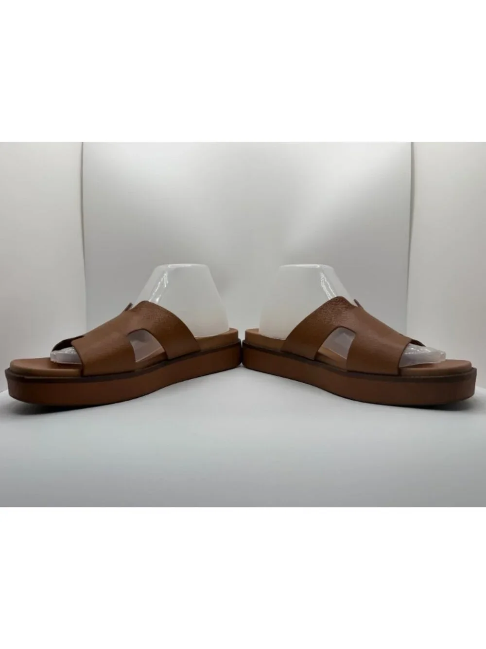 Steve Madden Riches Sandals Women Size 10M Tan Leather Platform Shoes - Picture 9 of 16